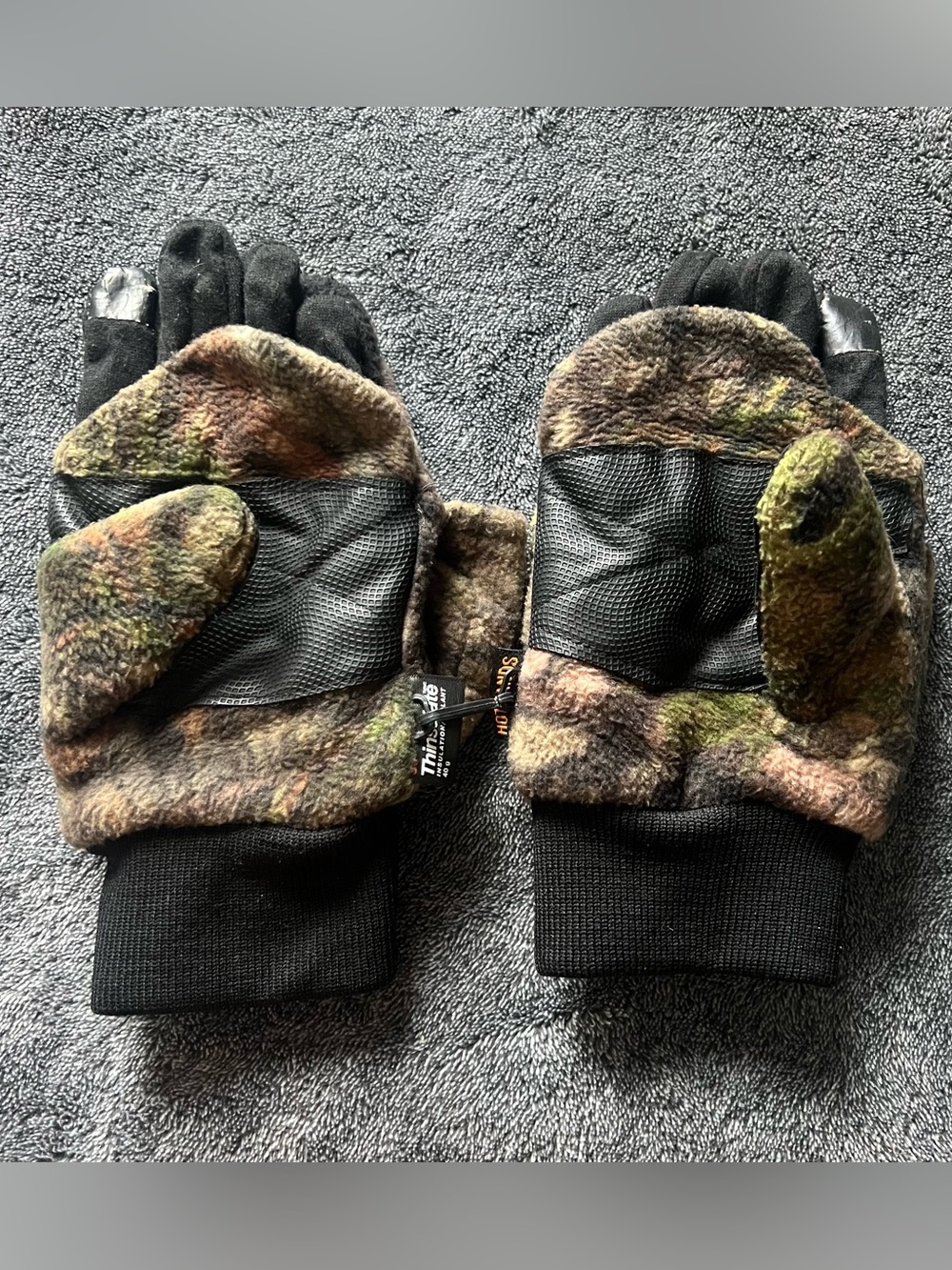 3M Thinsulate Camo-Pattern Convertible Mittens